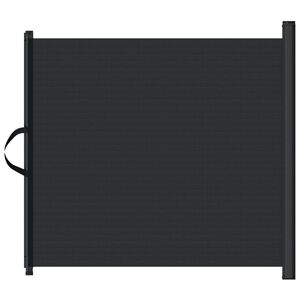 vidaXL Porte r&eacute;tractable pour animaux de compagnie noir 82,5x125 cm