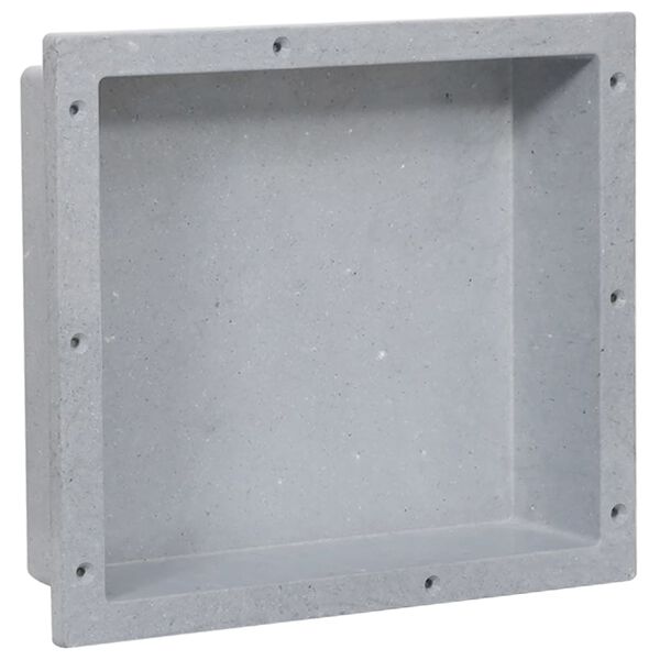 vidaXL Niche de douche Gris mat 41x36x10 cm