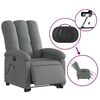 vidaXL Fauteuil inclinable de massage électrique gris foncé tissu