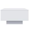 vidaXL Table basse blanc 55x55x31 cm bois d'ing&eacute;nierie