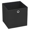 vidaXL Boîte de rangement 4 pcs Tissu non-tissé 32x32x32 cm Noir