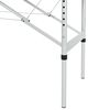 vidaXL Table pliable de massage Bleu 4 zones avec cadre en aluminium
