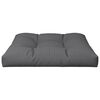 vidaXL Coussin de palette anthracite 80x80x12 cm tissu