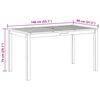 vidaXL Table de jardin 140x80x74 cm Bois d'acacia massif