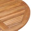 vidaXL Table &agrave; d&icirc;ner de jardin pliable &Oslash;110x75 cm Bois massif de teck