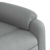 vidaXL Fauteuil inclinable de massage gris clair tissu