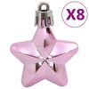 vidaXL Ensemble de boules de No&euml;l 111 pi&egrave;ces rose polystyr&egrave;ne