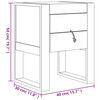 vidaXL Table de chevet 40x30x50 cm bois de teck massif
