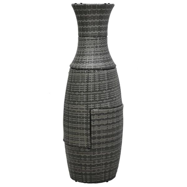 vidaXL Ensemble de bistro 3 pcs avec coussins Résine tressée Gris