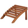 vidaXL Chaise de jardin Adirondack et repose-pied Bois d'acacia massif