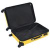 vidaXL Valise rigide 3 pcs Jaune ABS