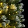 vidaXL Sapin de No&euml;l artificiel &agrave; charni&egrave;re 300LED neige floqu&eacute;e 210cm