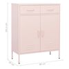 vidaXL Armoire de rangement Rose 80x35x101,5 cm Acier