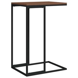 vidaXL Table d'appoint Noir 40x30x59 cm Bois d'ing&eacute;nierie