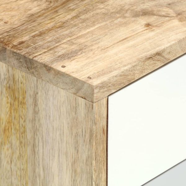 vidaXL Table de chevet 47x35x59 cm Bois de manguier massif
