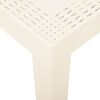vidaXL Table de jardin Blanc 79x65x72 cm Plastique