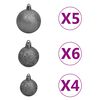 vidaXL Sapin de No&euml;l artificiel articul&eacute; 150 LED et boules 150 cm