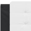vidaXL Coussin de tête de lit Zadar noir et blanc 100 cm similicuir
