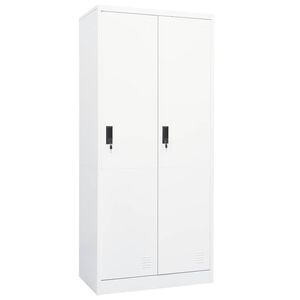vidaXL Garde-robe Blanc 80x50x180 cm Acier