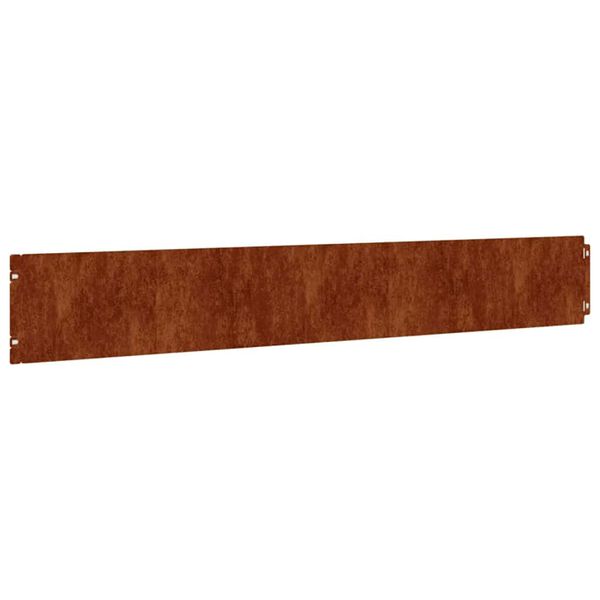 vidaXL Bordures de pelouse 10 pcs 15x103 cm acier corten flexible