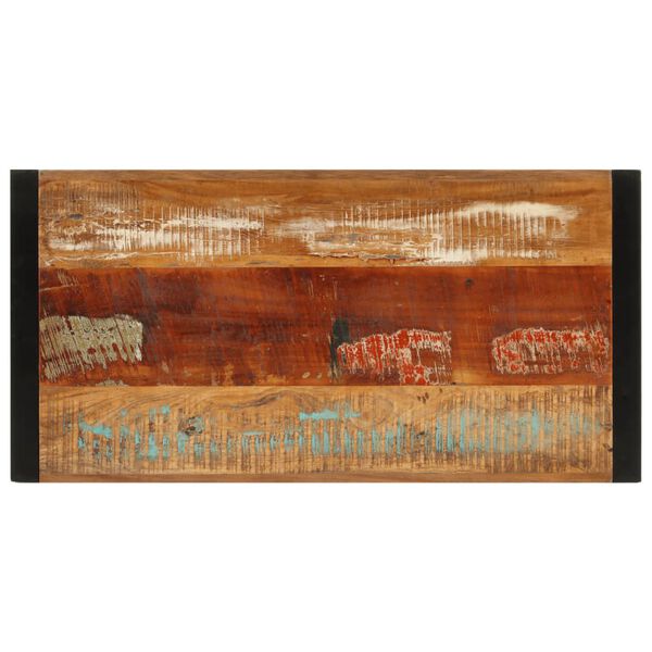 vidaXL Table de bar 110x55x110 cm bois massif de r&eacute;cup&eacute;ration