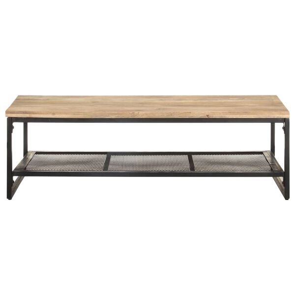 vidaXL Table basse 110x60x35 cm Bois de manguier massif