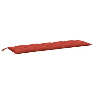 vidaXL Coussin de banc de jardin rouge m&eacute;lang&eacute; 180x50x7 cm tissu