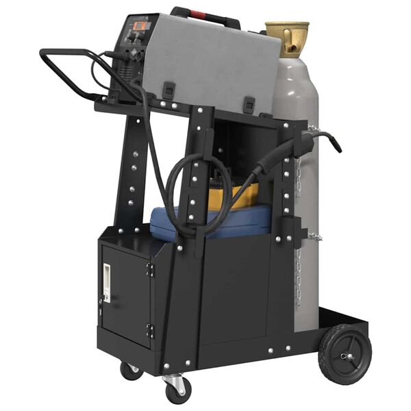 vidaXL Chariot de soudage Noir 90 x 46 x 96 cm Acier