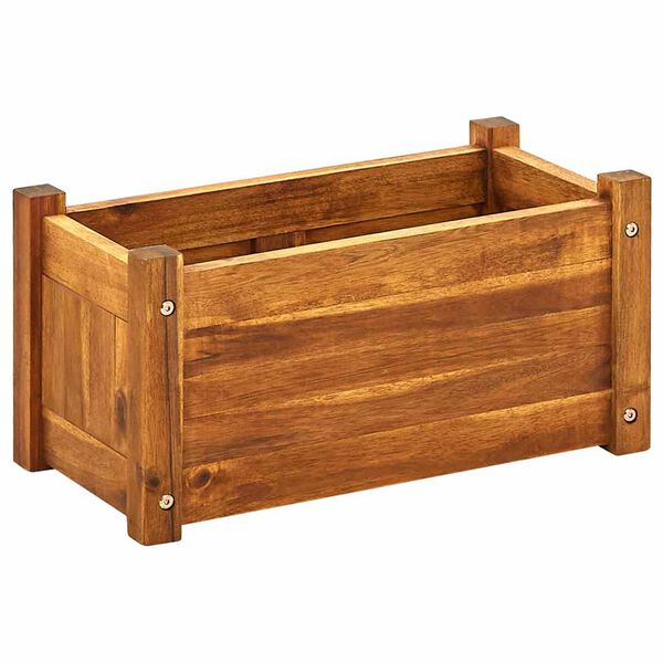 vidaXL Lit sur&eacute;lev&eacute; de jardin Bois d'acacia 50x25x25 cm