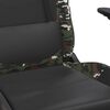 vidaXL Chaise de jeu avec repose-pied Noir et camouflage Similicuir