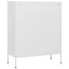 vidaXL Commode Blanc 80x35x101,5 cm Acier