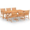 vidaXL Ensemble &agrave; manger de jardin 7 pcs Bois d'acacia solide