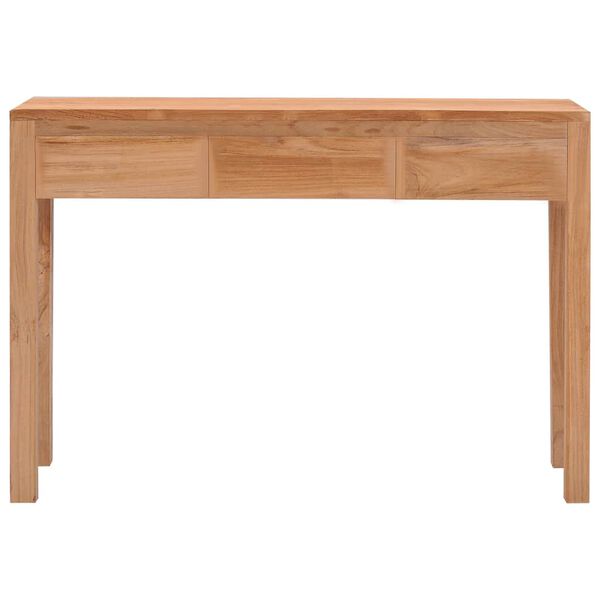 vidaXL Table console 110x35x75 cm bois de teck solide