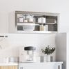 vidaXL Armoire murale de cuisine avec &eacute;tag&egrave;re acier inoxydable