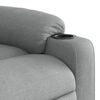 vidaXL Fauteuil inclinable de massage électrique gris clair tissu