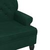 vidaXL Banc avec dossier vert fonc&eacute; 119,5x64,5x75 cm velours