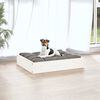 vidaXL Lit pour chien Blanc 51,5x44x9 cm Bois de pin solide