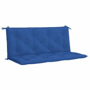 vidaXL Coussin de banc de jardin bleu 120x(50+50)x7 cm tissu oxford