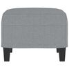 vidaXL Repose-pied Gris clair 60x50x41 cm Tissu