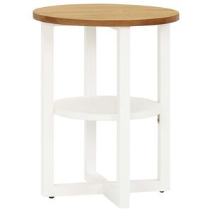 vidaXL Table de lampe 40x50 cm Bois de chêne massif