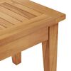 vidaXL Banc de jardin 2 pcs Cr&egrave;me et marron Bois de teck massif