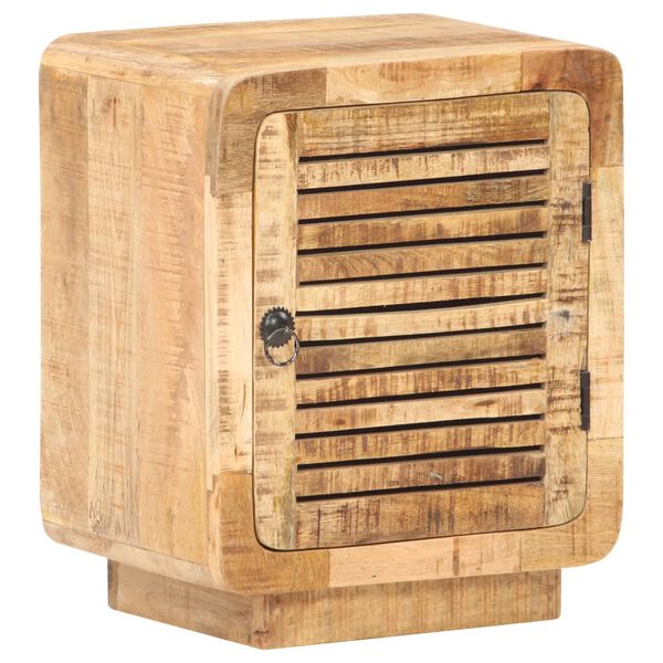 vidaXL Table de chevet 40x30x50 cm Bois de manguier brut