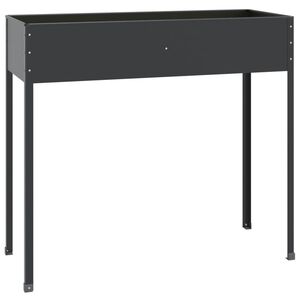 vidaXL Jardini&egrave;re Anthracite 100,5x40,5x90 cm Acier galvanis&eacute;