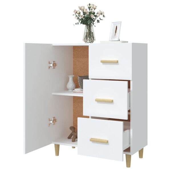 vidaXL Buffet blanc 69,5x34x90 cm bois d'ing&eacute;nierie