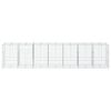 vidaXL Panier gabion avec couvercle 700x100x150 cm fer galvanis&eacute;