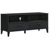 vidaXL Meuble TV VIKEN noir bois d'ing&eacute;nierie