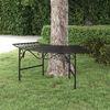 vidaXL Banc tour d'arbre 113 cm Noir Acier