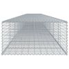 vidaXL Panier gabion avec couvercle 1100x100x50 cm fer galvanis&eacute;