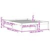 vidaXL Cadre de lit sans matelas 137x190 cm bois massif de pin