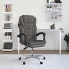 vidaXL Fauteuil inclinable de bureau gris foncé tissu